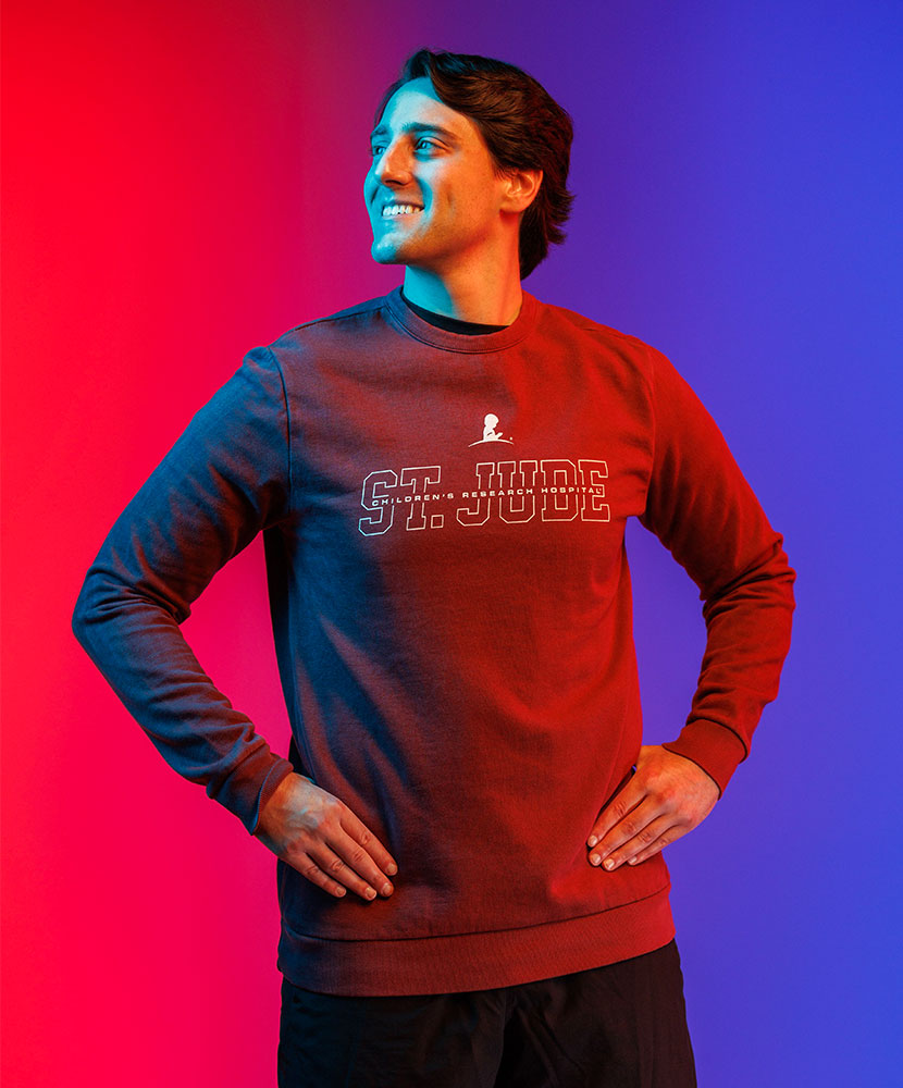 St. Jude Block Letter Comfort Colors Sweatshirt